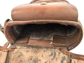 Satteltasche Wehrmacht, datiert 1938, ungereinigtes Stück