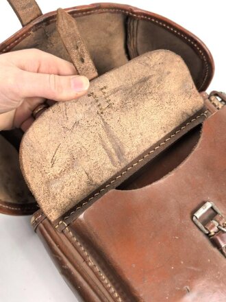 Satteltasche Wehrmacht, datiert 1938, ungereinigtes Stück
