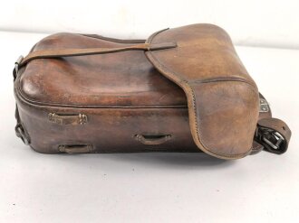 Satteltasche Wehrmacht, datiert 1938, ungereinigtes Stück, ein D-Ring alt ergänzt