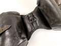 Kaiserreich und 1. Weltkrieg, Paar Satteltaschen, Leder weich, datiert 1908 ? Ungereinigt
