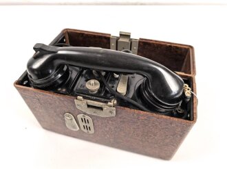 Feldfernsprecher 33 der Wehrmacht. datiert 1935, Funktion nicht geprüft