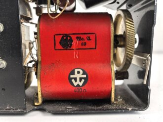 Feldfernsprecher 33 der Wehrmacht. datiert 1935, Funktion nicht geprüft