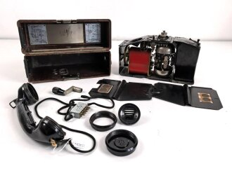 Feldfernsprecher 33 der Wehrmacht. datiert 1935, Funktion nicht geprüft