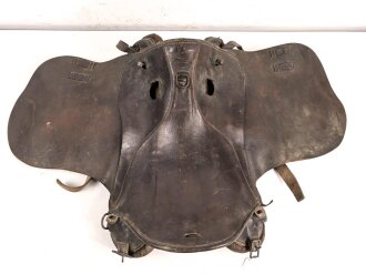Kaiserreich und 1. Weltkrieg, Armeesattel in gutem Gesamtzustand, Kammerstück eines Train Depot. Ungereinigt