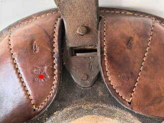 Armeesattel Wehrmacht, Größe 4, datiert 1943, guter Gesamtzustand, ungereinigtes Stück