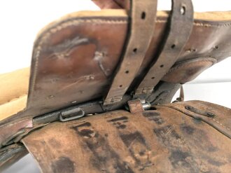 Armeesattel Wehrmacht, Größe 4, datiert 1943, guter Gesamtzustand, ungereinigtes Stück