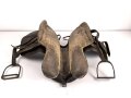 Kaiserreich und 1. Weltkrieg,  Armee Sattel in gutem Gesamtzustand, Kammerstück Dragoner Regiment 1, datiert 1988,  ungereinigtes Stück