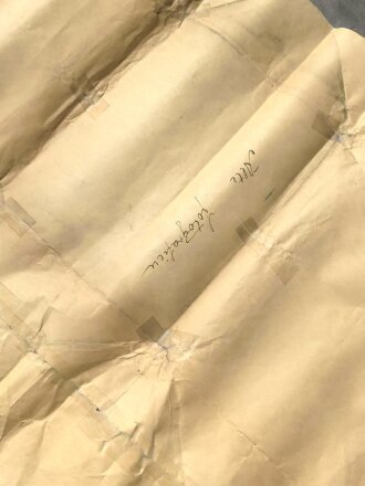 Großformatiges Plakat "Reichslotterie für nationalsozialistische Volkswohlfahrt" Stark verknittert, mehrfach gefalten. Maße 83 x 117cm