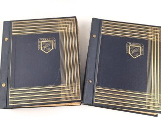 Zwei gewaltige Briefmarkenalben " KA BE"...