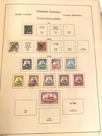 Zwei gewaltige Briefmarkenalben " KA BE" Deutsches Reich und International. Fundgrube aus Sammlungsauflösung.