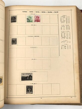 Zwei gewaltige Briefmarkenalben , Deutsches Reich und International. Fundgrube aus Sammlungsauflösung.