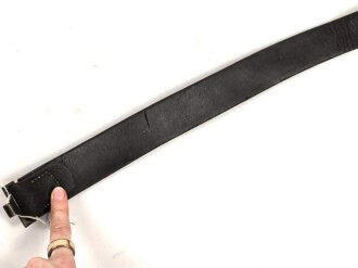 Kaiserreich und 1. Weltkrieg, Koppelriemen für Mannschaften. Angetrocknet, gefettet, Gesamtlänge 101cm