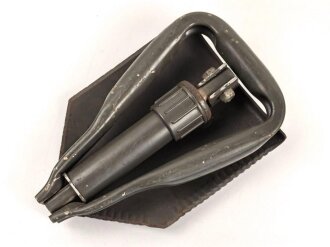 Bundeswehr, Klappspaten in Hülle, gebraucht