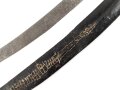 Blankwaffe im orientalischen Stil. Gesamtlänge 93cm, Alter und Herkunft unbekannt