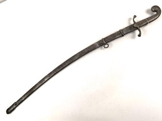 Blankwaffe im orientalischen Stil. Gesamtlänge 99cm, Alter und Herkunft unbekannt
