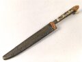 Blankwaffe im orientalischen Stil. Gesamtlänge 34cm, Alter und Herkunft unbekannt