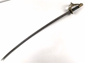 Frankreich, Kavalleriesäbel Modell 1822 für Mannschaften, ohne Scheide, datiert 1881.
