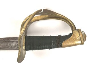 Frankreich, Kavalleriesäbel Modell 1822 für Mannschaften, ohne Scheide, datiert 1881.