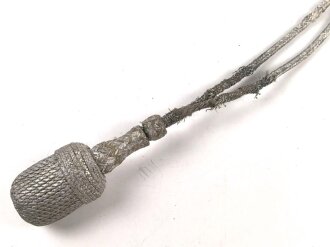 Portepee zum Dolch für Offiziere der Luftwaffe, stark getragenes Stück