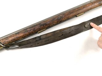 Perkussionsgewehr ohne jegliche Markierungen, Gesamtlänge 138cm.  Alter und Herkunft unbekannt. KEINE PAYPAL ZAHLUNG FÜR DIESEN ARTIKEL