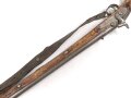 Perkussionsgewehr ohne jegliche Markierungen, Gesamtlänge 138cm.  Alter und Herkunft unbekannt. KEINE PAYPAL ZAHLUNG FÜR DIESEN ARTIKEL