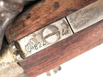 Frankreich, Kavalleriepistole . Der Lauf datiert 1856, Schlossplatte gestempelt Mre Imp. de Mutzig Guter Gesamtzustand. KEINE PAYPAL ZAHLUNG FÜR DIESEN ARTIKEL