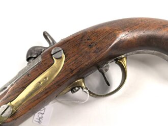 Frankreich, Kavalleriepistole . Der Lauf datiert 1856, Schlossplatte gestempelt Mre Imp. de Mutzig Guter Gesamtzustand. KEINE PAYPAL ZAHLUNG FÜR DIESEN ARTIKEL