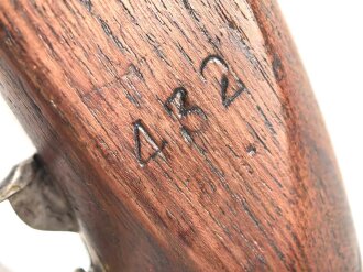 Frankreich, Kavalleriepistole . Der Lauf datiert 1856, Schlossplatte gestempelt Mre Imp. de Mutzig Guter Gesamtzustand. KEINE PAYPAL ZAHLUNG FÜR DIESEN ARTIKEL