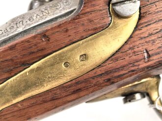 Frankreich, Kavalleriepistole . Der Lauf datiert 1856, Schlossplatte gestempelt Mre Imp. de Mutzig Guter Gesamtzustand. KEINE PAYPAL ZAHLUNG FÜR DIESEN ARTIKEL