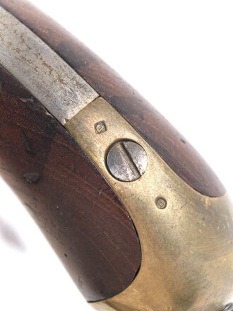 Frankreich, Kavalleriepistole . Der Lauf datiert 1856, Schlossplatte gestempelt Mre Imp. de Mutzig Guter Gesamtzustand. KEINE PAYPAL ZAHLUNG FÜR DIESEN ARTIKEL