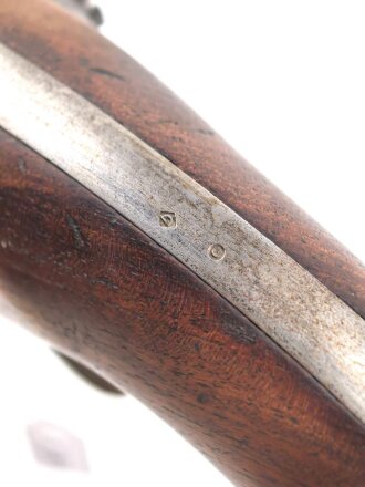 Frankreich, Kavalleriepistole . Der Lauf datiert 1856, Schlossplatte gestempelt Mre Imp. de Mutzig Guter Gesamtzustand. KEINE PAYPAL ZAHLUNG FÜR DIESEN ARTIKEL