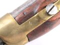 Frankreich, Kavalleriepistole . Der Lauf datiert 1856, Schlossplatte gestempelt Mre Imp. de Mutzig Guter Gesamtzustand. KEINE PAYPAL ZAHLUNG FÜR DIESEN ARTIKEL