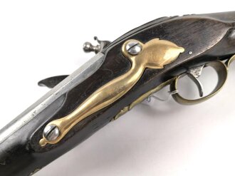 Steinschlosspistole, Gesamtlänge etwa 33cm, Alter und Herkunft unbekannt KEINE PAYPAL ZAHLUNG FÜR DIESEN ARTIKEL.