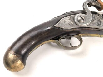 Steinschlosspistole, Gesamtlänge etwa 33cm, Alter...