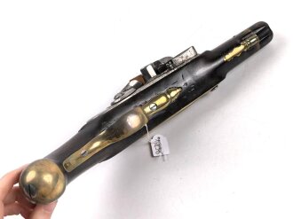 Steinschlosspistole, Gesamtlänge etwa 33cm, Alter und Herkunft unbekannt KEINE PAYPAL ZAHLUNG FÜR DIESEN ARTIKEL.