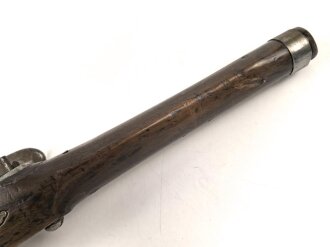 Steinschlosspistole, Gesamtlänge etwa 46cm, Alter und Herkunft unbekannt. KEINE PAYPAL ZAHLUNG FÜR DIESEN ARTIKEL