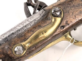 Steinschlosspistole, Gesamtlänge etwa 40cm, Alter und Herkunft unbekannt. KEINE PAYPAL ZAHLUNG FÜR DIESEN ARTIKEL