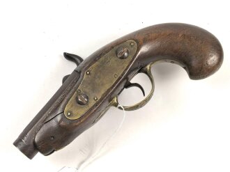 Kleine Vorderladerpistole, Gesamtlänge etwa 18cm, Alter und Herkunft unbekannt. KEINE PAYPAL ZAHLUNG FÜR DIESEN ARTIKEL