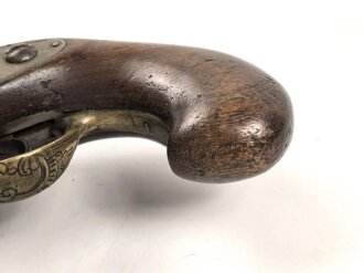 Kleine Vorderladerpistole, Gesamtlänge etwa 18cm, Alter und Herkunft unbekannt. KEINE PAYPAL ZAHLUNG FÜR DIESEN ARTIKEL