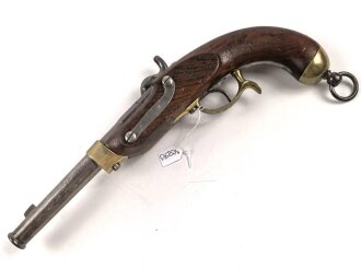 Kaiserreich, Perkussions Kavallerie Pistole Modell 1850. Die Schlossplatte gestempelt " Potsdam G.S unter Krone" Guter Gesamtzustand, Kammerstück Ulanen Regiment 9. KEINE PAYPAL ZAHLUNG FÜR DIESEN ARTIKEL