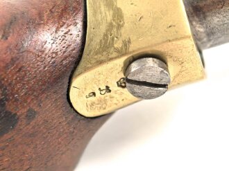 Kaiserreich, Perkussions Kavallerie Pistole Modell 1850. Die Schlossplatte gestempelt " Potsdam G.S unter Krone" Guter Gesamtzustand, Kammerstück Ulanen Regiment 9. KEINE PAYPAL ZAHLUNG FÜR DIESEN ARTIKEL