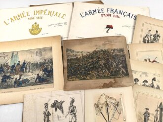 Konvolut Uniformkundliche Drucke, meist Frankreich