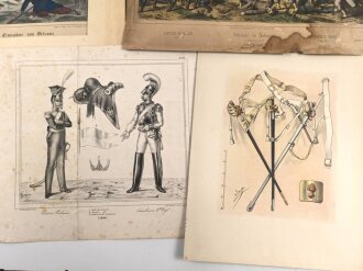 Konvolut Uniformkundliche Drucke, meist Frankreich