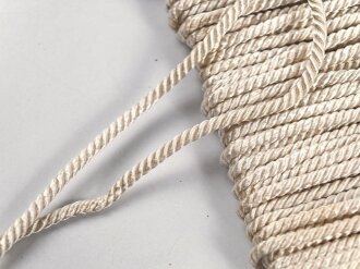 Kragenkordel Durchmesser 3mm. die Seele leuchtet schwach unter UV Licht. Deutlich mehr als 10 Meter insgesamt