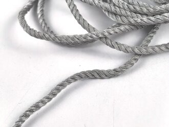 Kragenkordel Metallfaden, Durchmesser 3mm. UV Negativ, Länge etwa 370cm