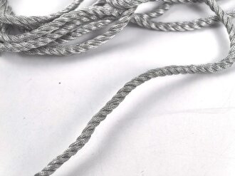 Kragenkordel Metallfaden, Durchmesser 3mm. UV Negativ, Länge etwa 190cm