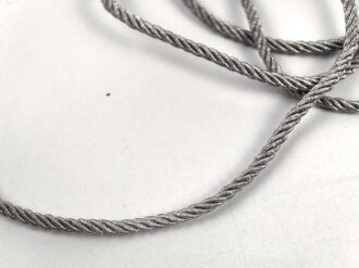 Kragenkordel Metallfaden, Durchmesser 2,7mm. UV Negativ, Länge etwa 205cm