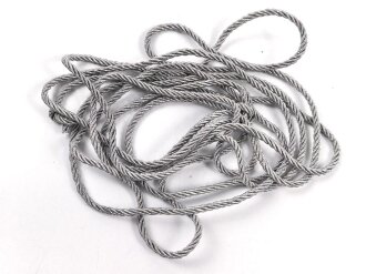 Kragenkordel Metallfaden, Durchmesser 2,7mm. UV Negativ, Länge etwa 205cm