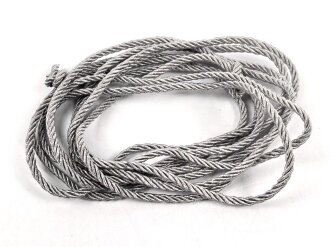 Kragenkordel Metallfaden, Durchmesser 2,7mm. UV Negativ, Länge etwa 205cm