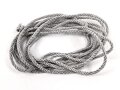 Kragenkordel Metallfaden, Durchmesser 2,7mm. UV Negativ, Länge etwa 205cm